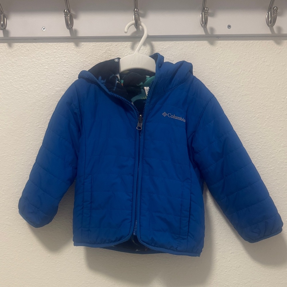 Columbia Toddler Royal Blue Double Trouble Reversible Hooded Jacket